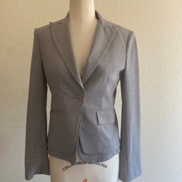 BCBG Maxazria Gray Blazer - Picture 1 of 16
